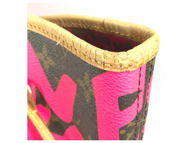 Saco Tote Louis Vuitton Monogram Graffiti Neverfull GM Rosa - vista 6