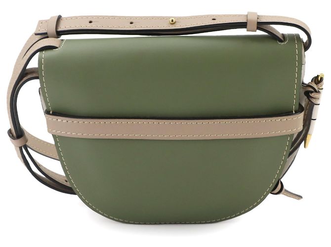Bolsa de Ombro Loewe Gate Bag Small Branco Bege Verde - vista 3