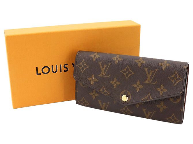 Louis Vuitton Monogram Portefeuille Sarah Bi-fold Long Wallet Braun Monogramm - Ansicht 2