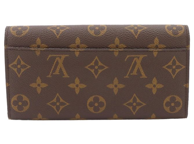 Louis Vuitton Monogram Portefeuille Sarah Bi-fold Long Wallet Braun Monogramm - Ansicht 3