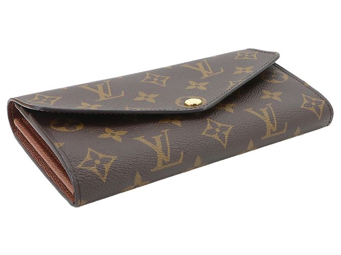 Louis Vuitton Monogram Portefeuille Sarah Bi-fold Long Wallet Braun Monogramm - Ansicht 4