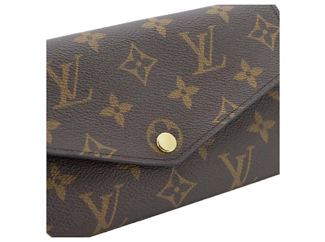 Louis Vuitton Monogram Portefeuille Sarah Bi-fold Long Wallet Braun Monogramm - Ansicht 9