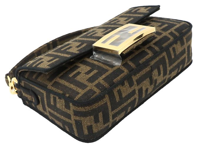 Borsa a mano Fendi Zucca Mini Mamma Baguette Marrone - vista 5