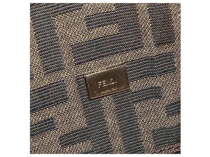 Borsa a mano Fendi Zucca Mini Mamma Baguette Marrone - vista 8