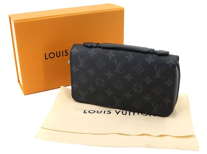 Carteira Longa Arredondada Zippy XL Monogram Eclipse Louis Vuitton Monograma - vista 2
