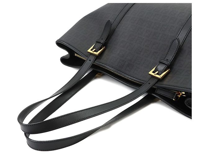 mala Tote Fendi Zucchino Preto - vista 6