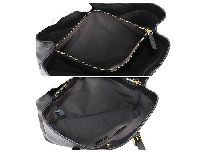 mala Tote Fendi Zucchino Preto - vista 9