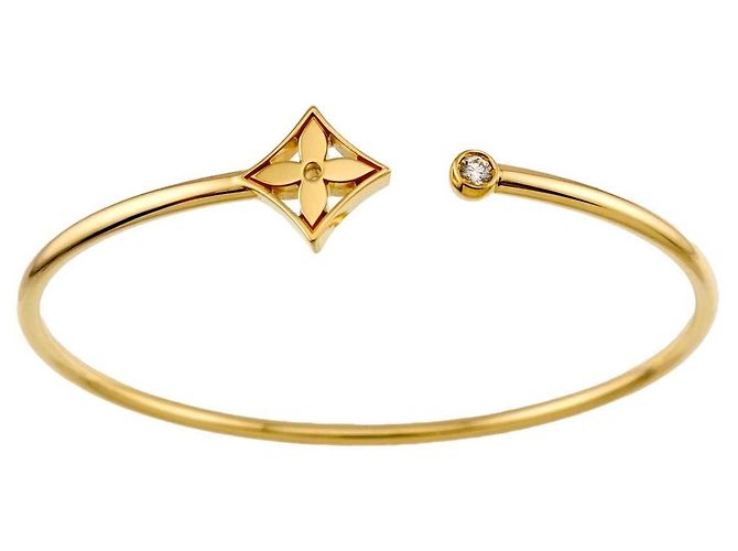 Louis Vuitton Twist Blossom Armband aus 18K Gelbgold und Diamanten - Ansicht 2
