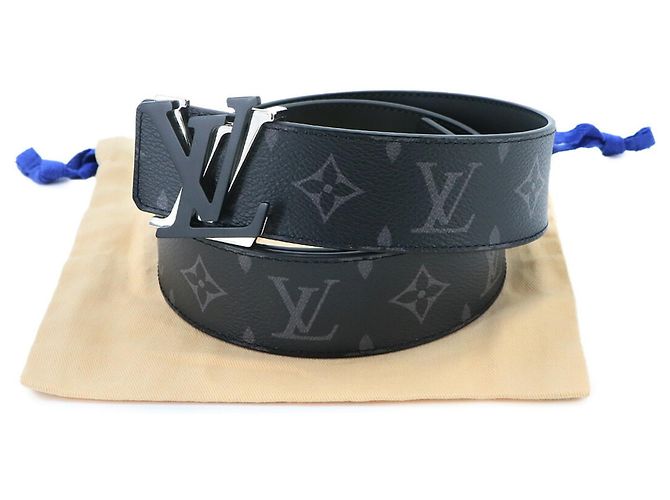 Ceinture réversible Louis Vuitton Monogram Eclipse LV Shake 40mm Noir - vue 2