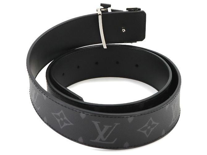 Ceinture réversible Louis Vuitton Monogram Eclipse LV Shake 40mm Noir - vue 3