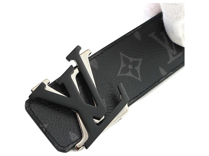 Ceinture réversible Louis Vuitton Monogram Eclipse LV Shake 40mm Noir - vue 7