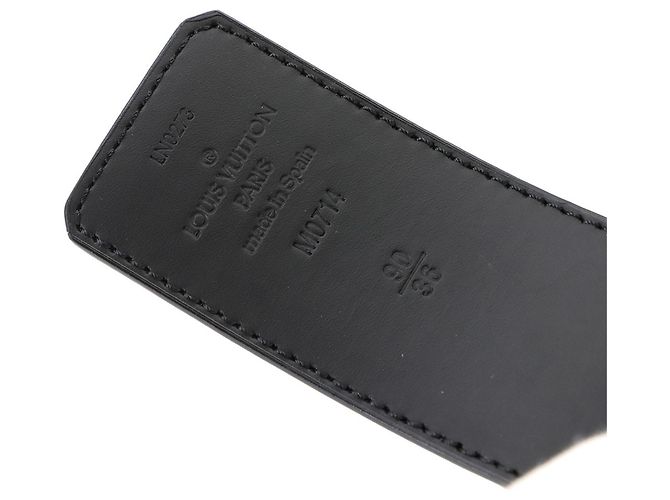 Ceinture réversible Louis Vuitton Monogram Eclipse LV Shake 40mm Noir - vue 8
