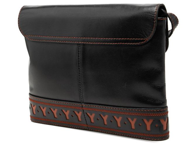Autre Marque Bolsa de Ombro Saint Laurent Y-Cut Preto Laranja - vista 2