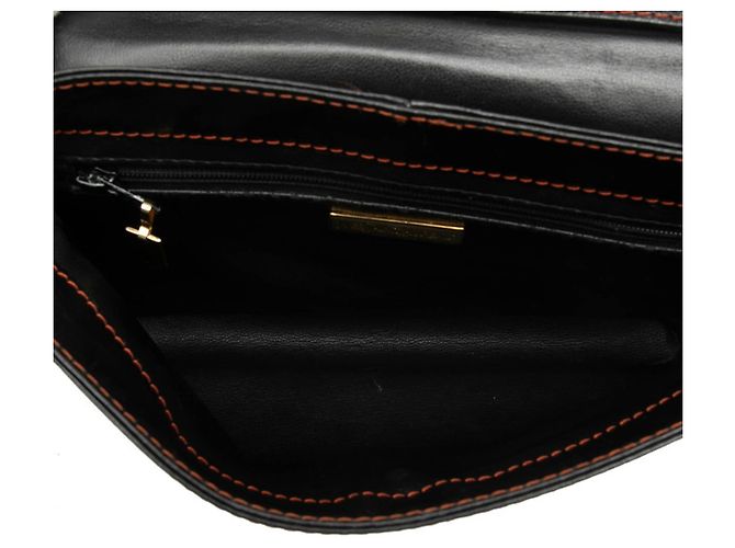 Autre Marque Bolsa de Ombro Saint Laurent Y-Cut Preto Laranja - vista 6
