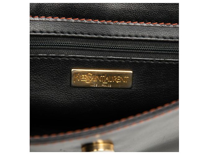Autre Marque Bolsa de Ombro Saint Laurent Y-Cut Preto Laranja - vista 8