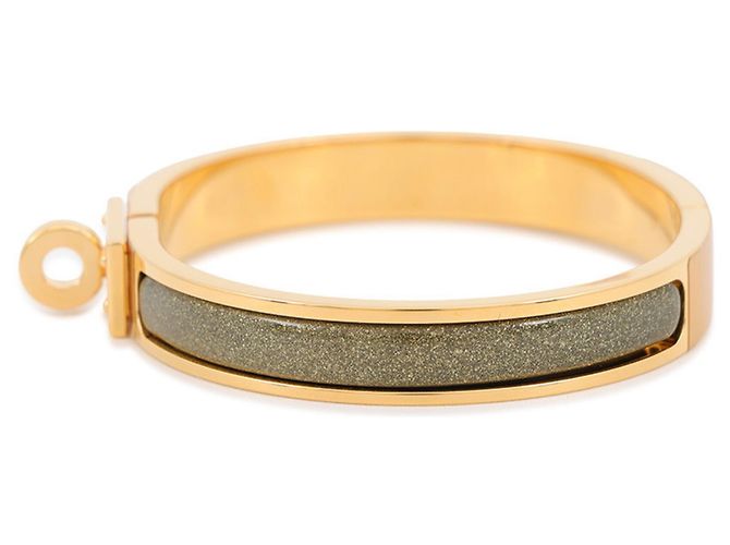 Hermès Bracelete Hermes Mini Click Kelly PM Preto Dourado - vista 2