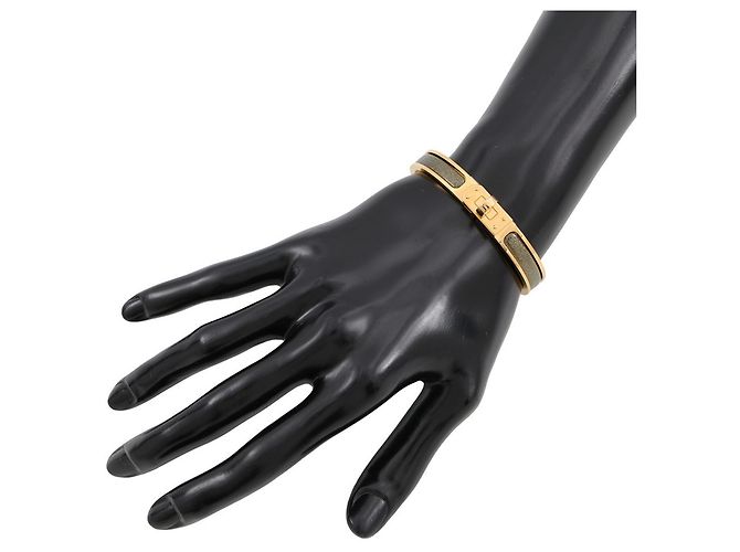 Hermès Bracelete Hermes Mini Click Kelly PM Preto Dourado - vista 4