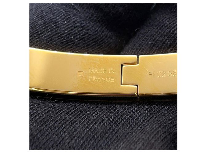 Hermès Bracelete Hermes Mini Click Kelly PM Preto Dourado - vista 9