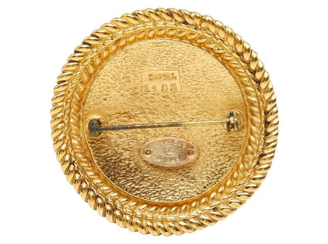 Broche Chanel chapado en oro - vista 3