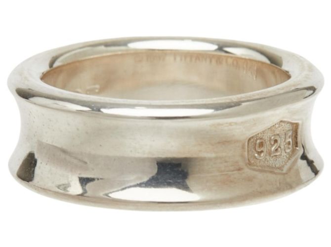 Autre Marque Anello Fascia Tiffany & Co. 1837 Narrow in Argento - vista 4