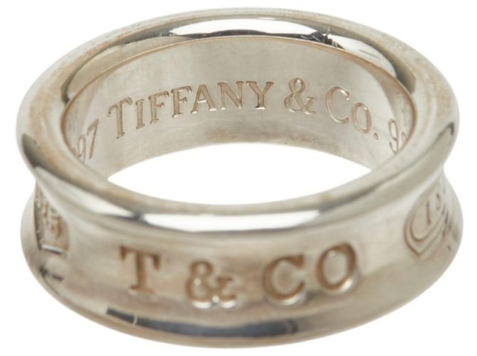 Autre Marque Anello Fascia Tiffany & Co. 1837 Narrow in Argento - vista 6