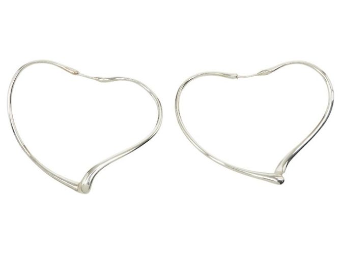 Autre Marque Tiffany & Co. Open Heart Creolen Silber - Ansicht 2