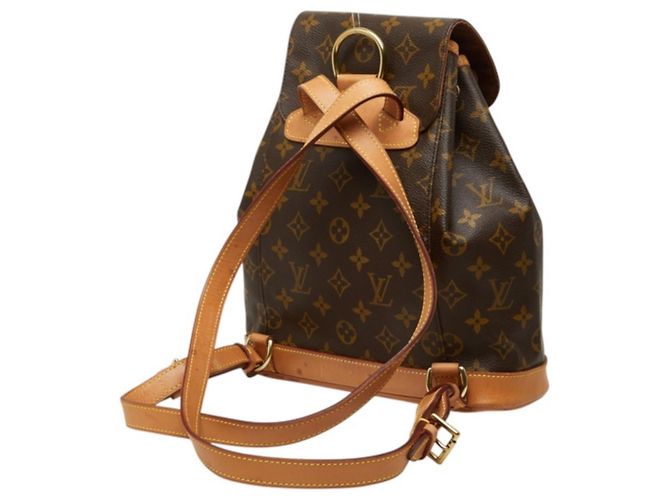 Mochila Louis Vuitton Monogram Montsouris MM Marrom Monograma - vista 2