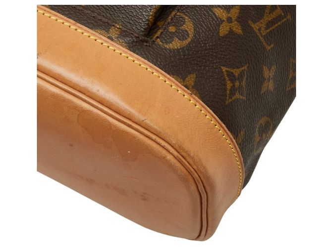 Mochila Louis Vuitton Monogram Montsouris MM Marrom Monograma - vista 4