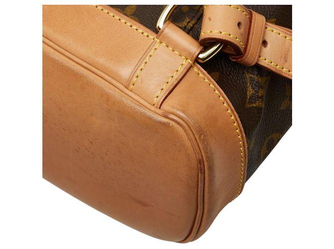 Mochila Louis Vuitton Monogram Montsouris MM Marrom Monograma - vista 6