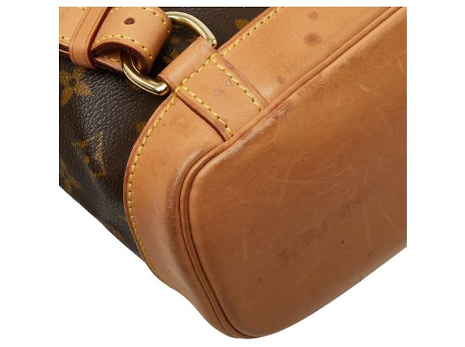Mochila Louis Vuitton Monogram Montsouris MM Marrom Monograma - vista 7