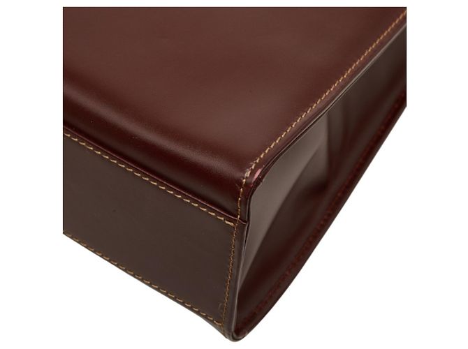 Borsa Cartier Must Line in pelle rosso vino Bordò - vista 6