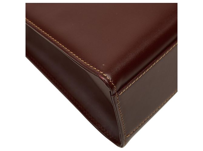 Borsa Cartier Must Line in pelle rosso vino Bordò - vista 7