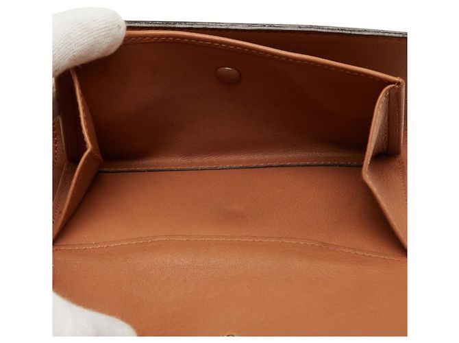 Loewe braunes Leder Tri-fold Portemonnaie - Ansicht 7