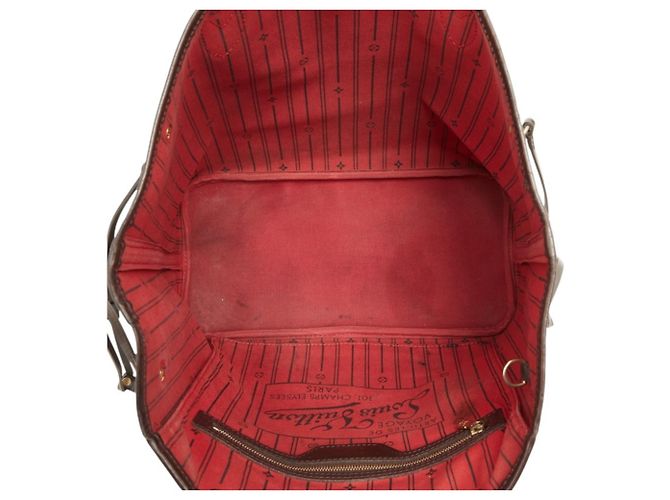 Bolsa de Ombro Louis Vuitton Damier Neverfull MM Marrom Damier ebene - vista 10