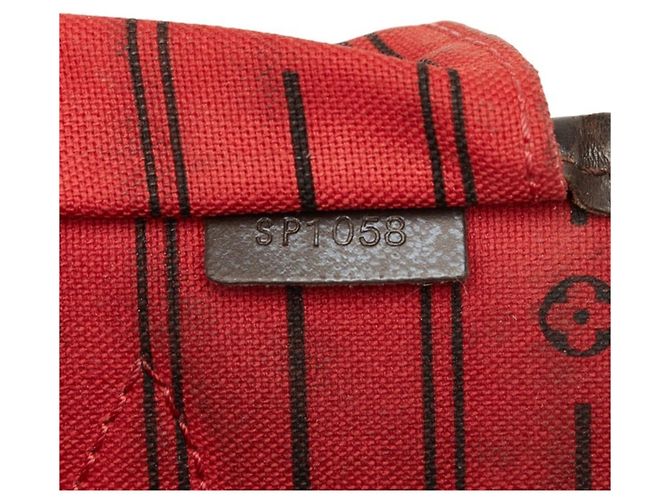 Bolsa de Ombro Louis Vuitton Damier Neverfull MM Marrom Damier ebene - vista 14