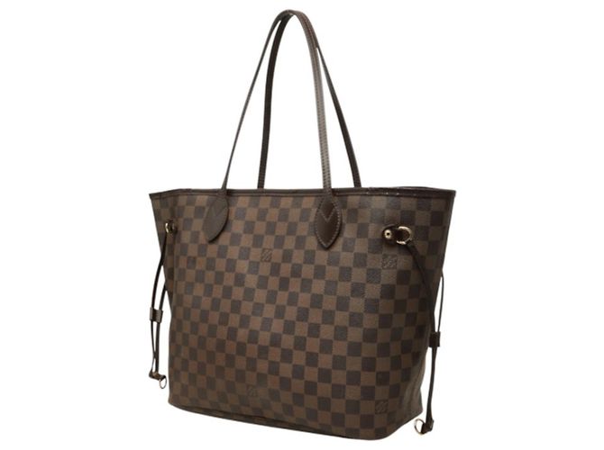 Bolsa de Ombro Louis Vuitton Damier Neverfull MM Marrom Damier ebene - vista 2