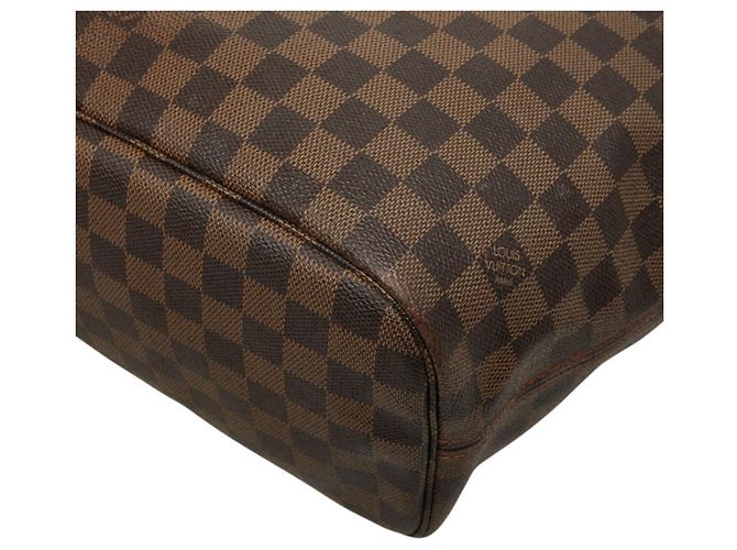 Bolsa de Ombro Louis Vuitton Damier Neverfull MM Marrom Damier ebene - vista 6
