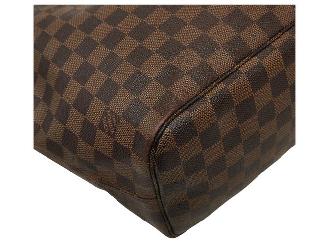 Bolsa de Ombro Louis Vuitton Damier Neverfull MM Marrom Damier ebene - vista 7
