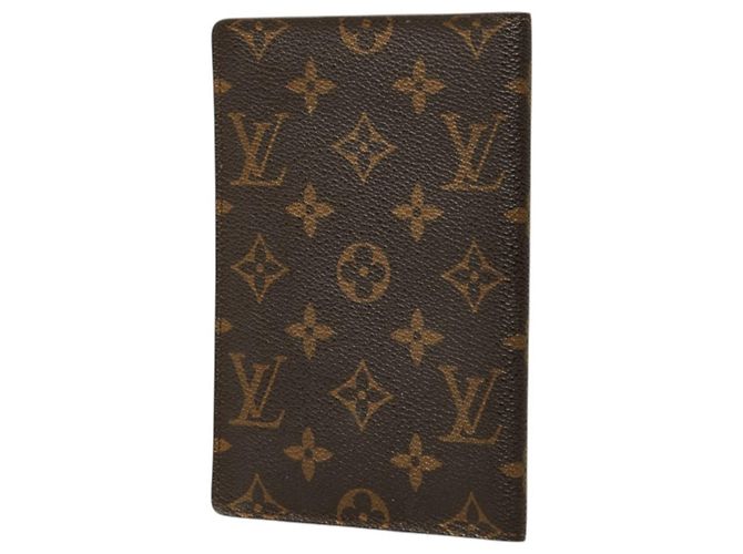 Capa de Passaporte Monogram Louis Vuitton Marrom Monograma - vista 2