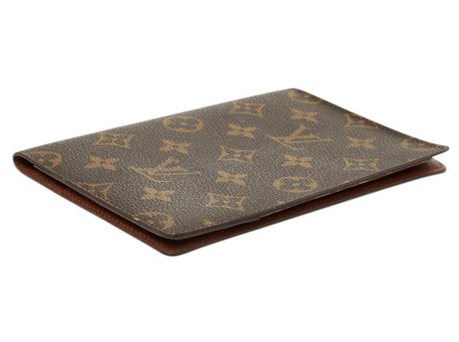 Capa de Passaporte Monogram Louis Vuitton Marrom Monograma - vista 4