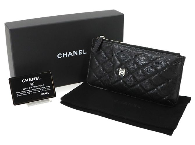 Timeless Chanel Matelassé Classic Multi Handbag Pouch Black - view 2