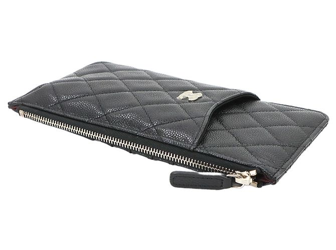 Timeless Chanel Matelassé Classic Multi Handbag Pouch Black - view 5