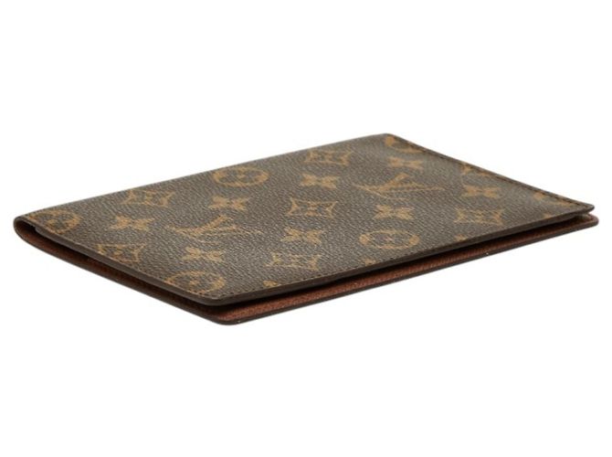 Louis Vuitton Monogram Reisepasshülle Braun Monogramm - Ansicht 4