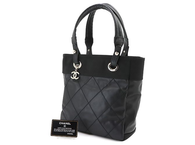 Bolso Chanel Paris Biarritz PM Tote Negro - vista 2