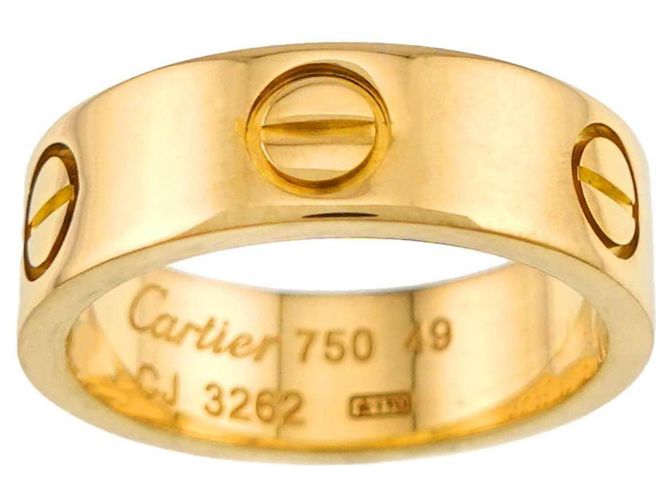 Anello Cartier Love in oro giallo 18K - vista 2