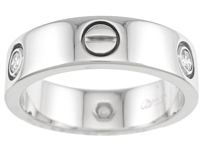 Anello Cartier Love in oro bianco - vista 2