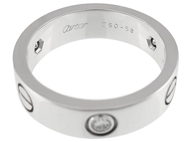 Anello Cartier Love in oro bianco - vista 3
