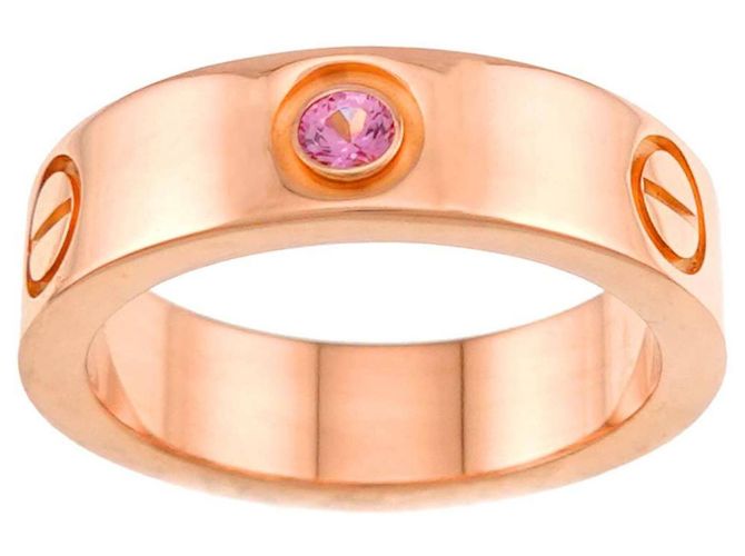 Anello Cartier Love in oro rosa 18K - vista 2
