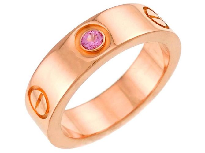 Anello Cartier Love in oro rosa 18K - vista 4