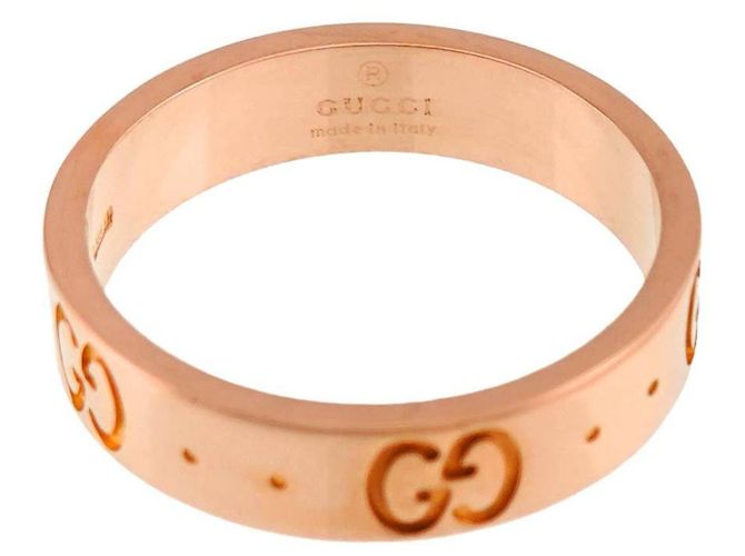 Anillo Gucci Icon Band en oro rosa - vista 3